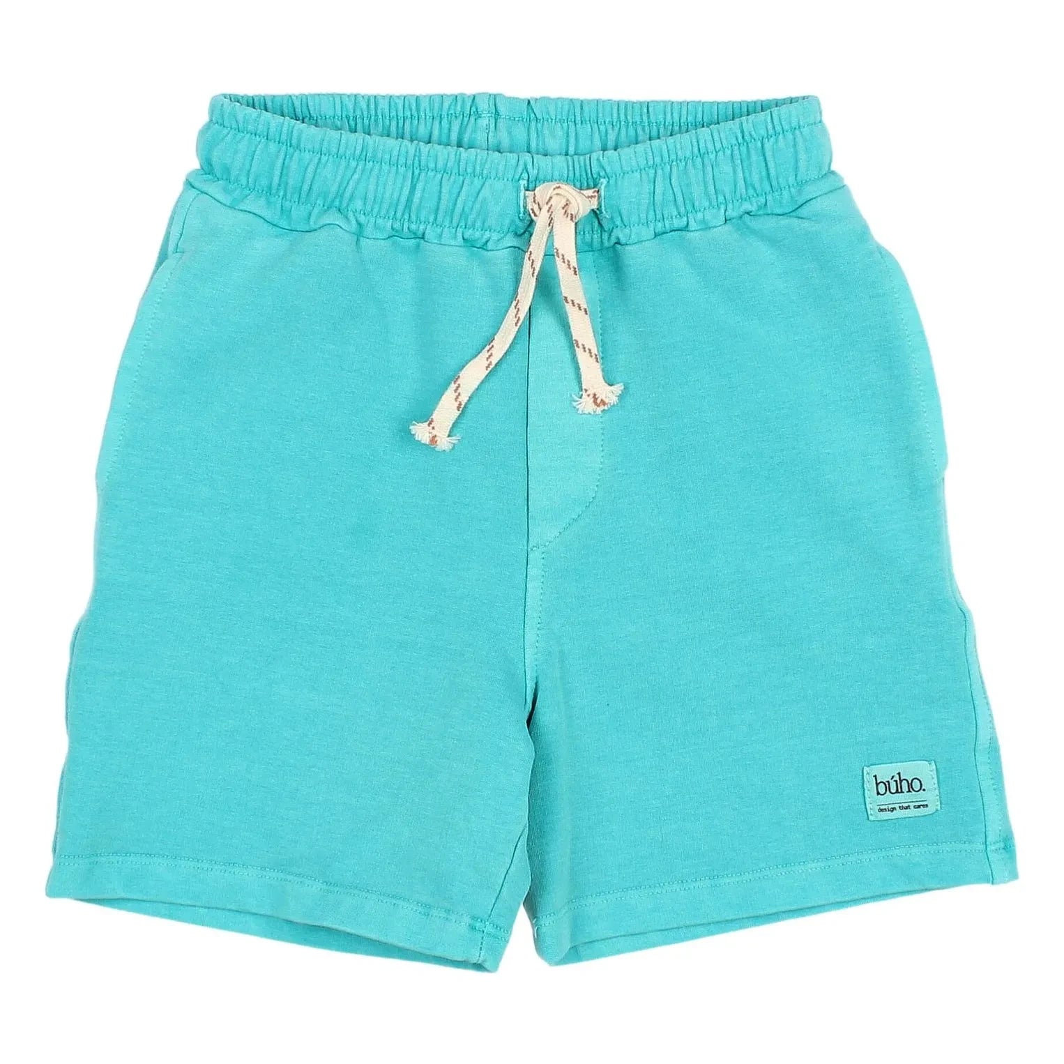 Búho - Bermuda de forro polar de algodón orgánico | Aqua