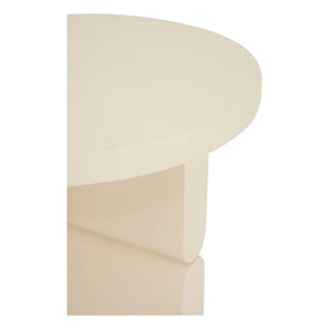 Nobodinoz - Mesita auxiliar de madera pintada de membrillo | Marfil