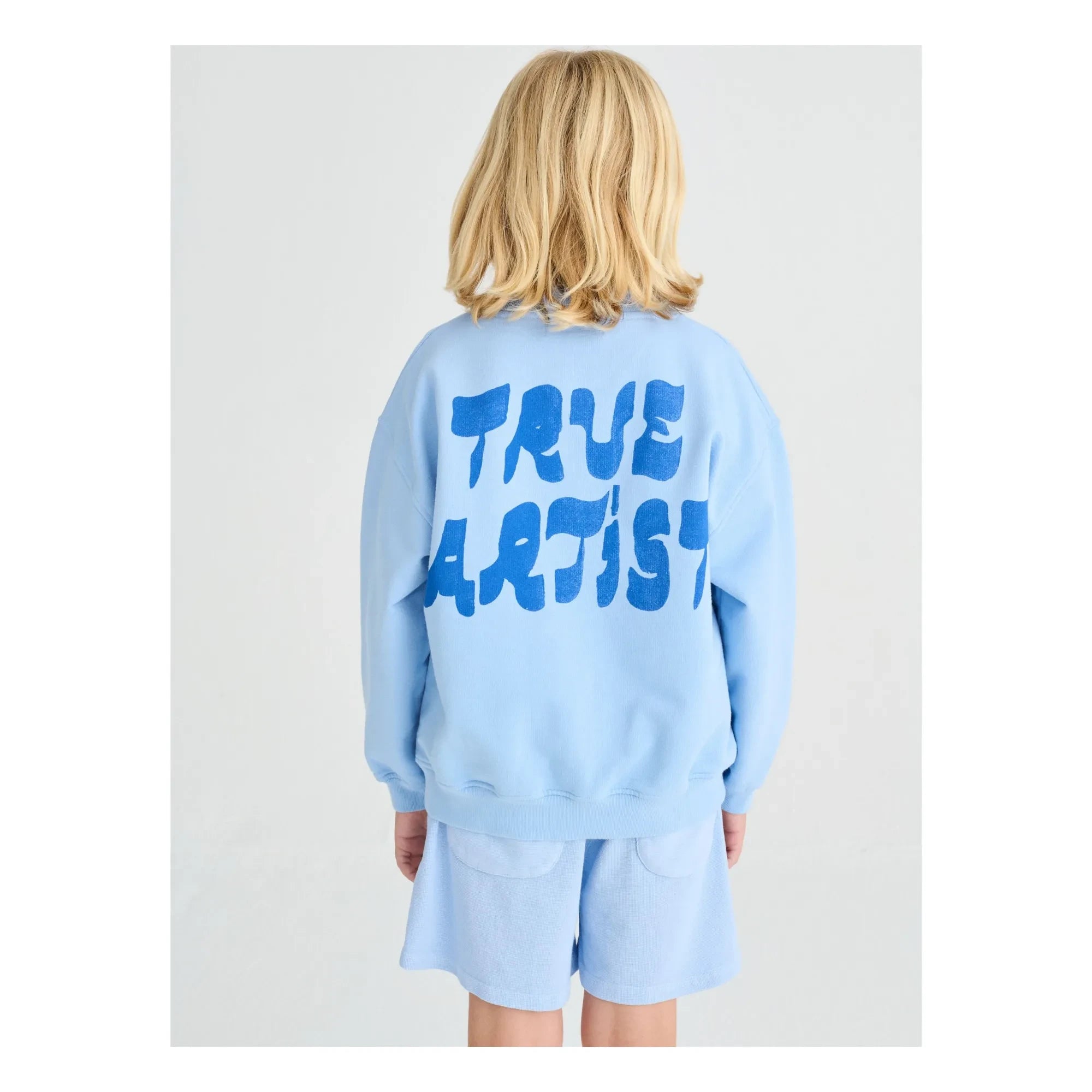 True Artist - Sudadera n.º 11 Kuş de algodón orgánico | Azul claro