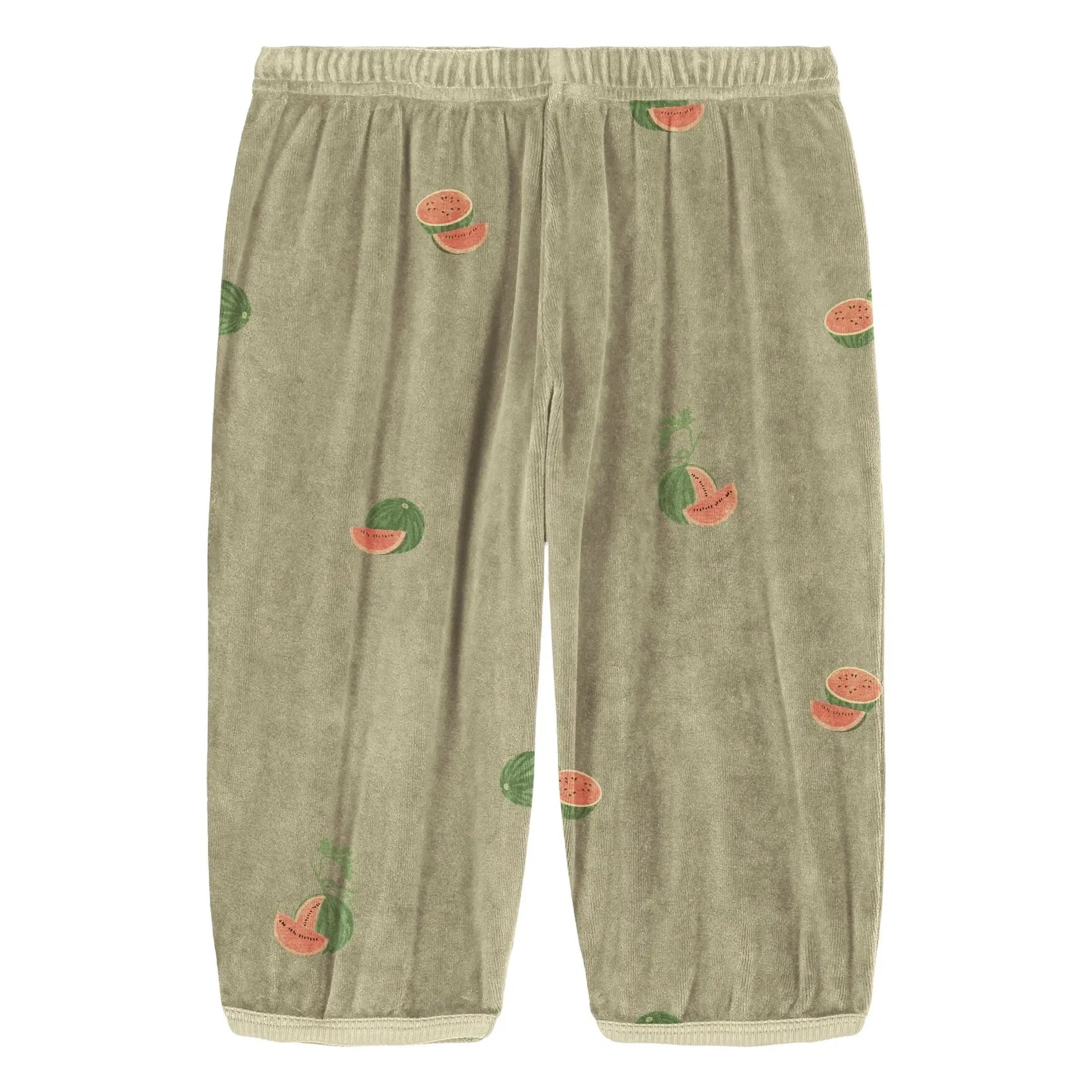 Studio Bohème - Pantalones de toalla de algodón orgánico Porgy Watermelon | Caqui