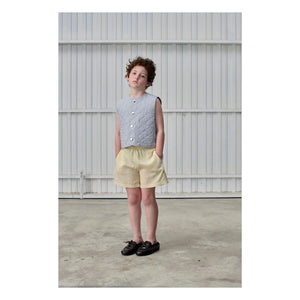 Mandarina - Chaleco sin mangas a rayas | Gris claro