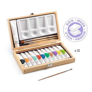 Djeco - Set de artista - 12 gouaches