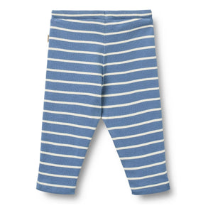 Wheat - Manfred Jeggings de Algodón Orgánico a Rayas | Azul