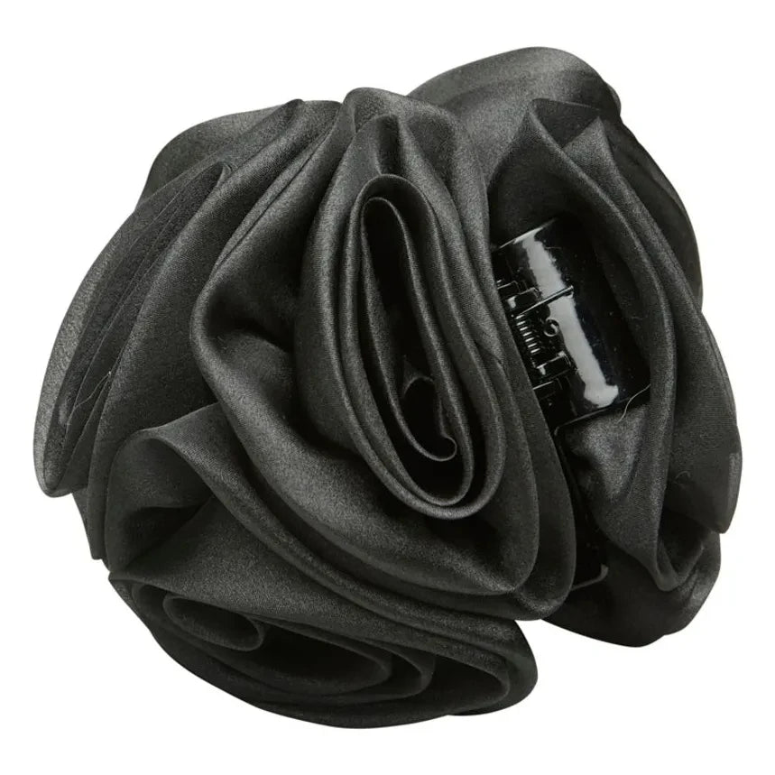 Becksöndergaard - Pinza de organza floral | Negro