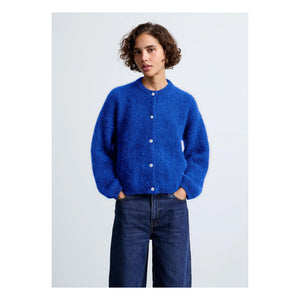 Surprise Paris - Olivia Super Kid Mohair hırka | Elektrik mavisi