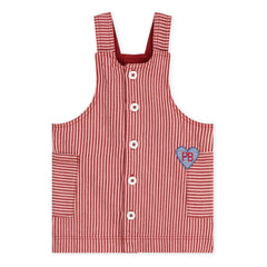 Petit Bateau - Çizgili Organik Pamuk Tulum Elbise | Pembe