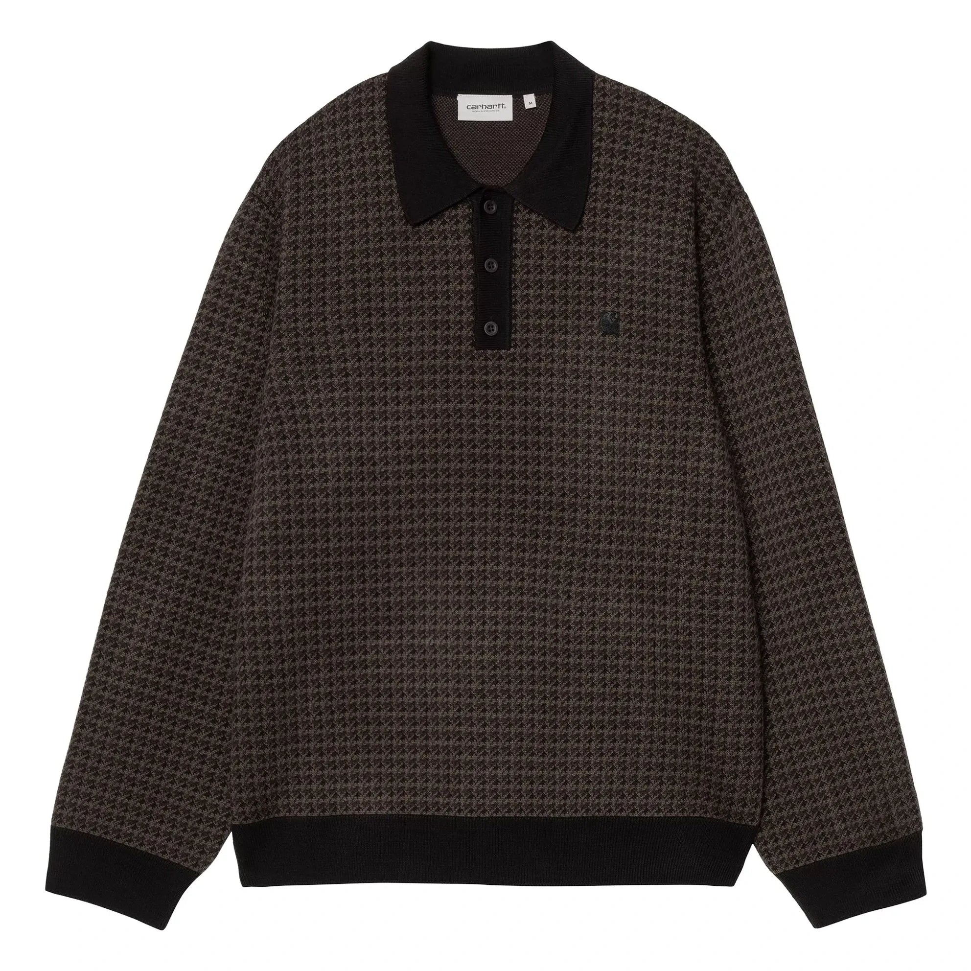 Carhartt WIP - Polo de manga larga Lowis | Marrón