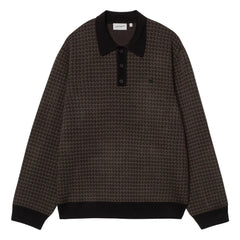 Carhartt WIP - Polo de manga larga Lowis | Marrón