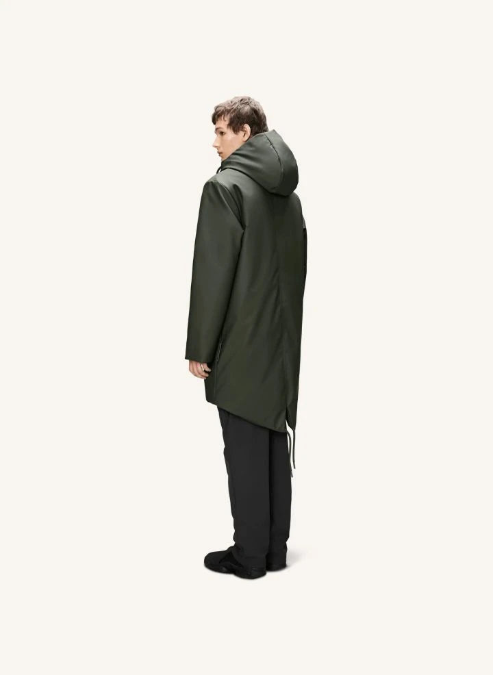 Rains - Parka Largo Nome W3T3 | Verde oscuro