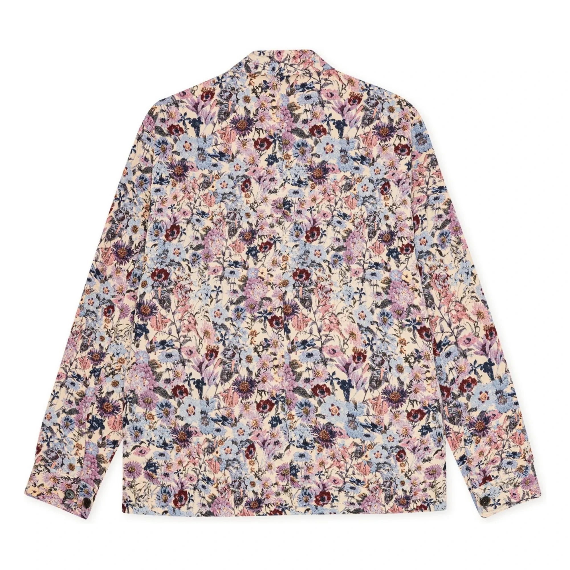 Les Deux - Hugh Sobrecamisa Jacquard de Algodón con Flores | Rosa Marfil