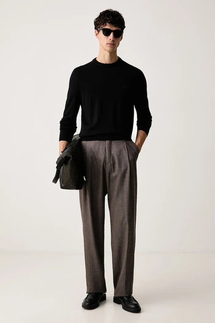 Pantalones de vestir de lana para hombre