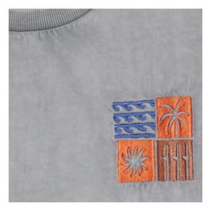 Tumble N'Dry - Camiseta holgada Sunbury Algodón orgánico | Gris claro