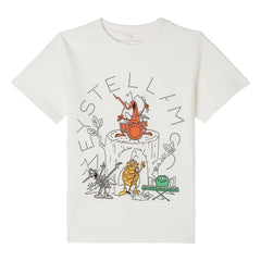 Stella McCartney Kids - Camiseta de algodón orgánico Stella Insectes | Marfil