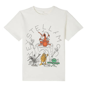Stella McCartney Kids - Camiseta de algodón orgánico Stella Insectes | Marfil