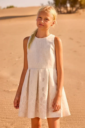 Vestido infantil de lino Mayoral