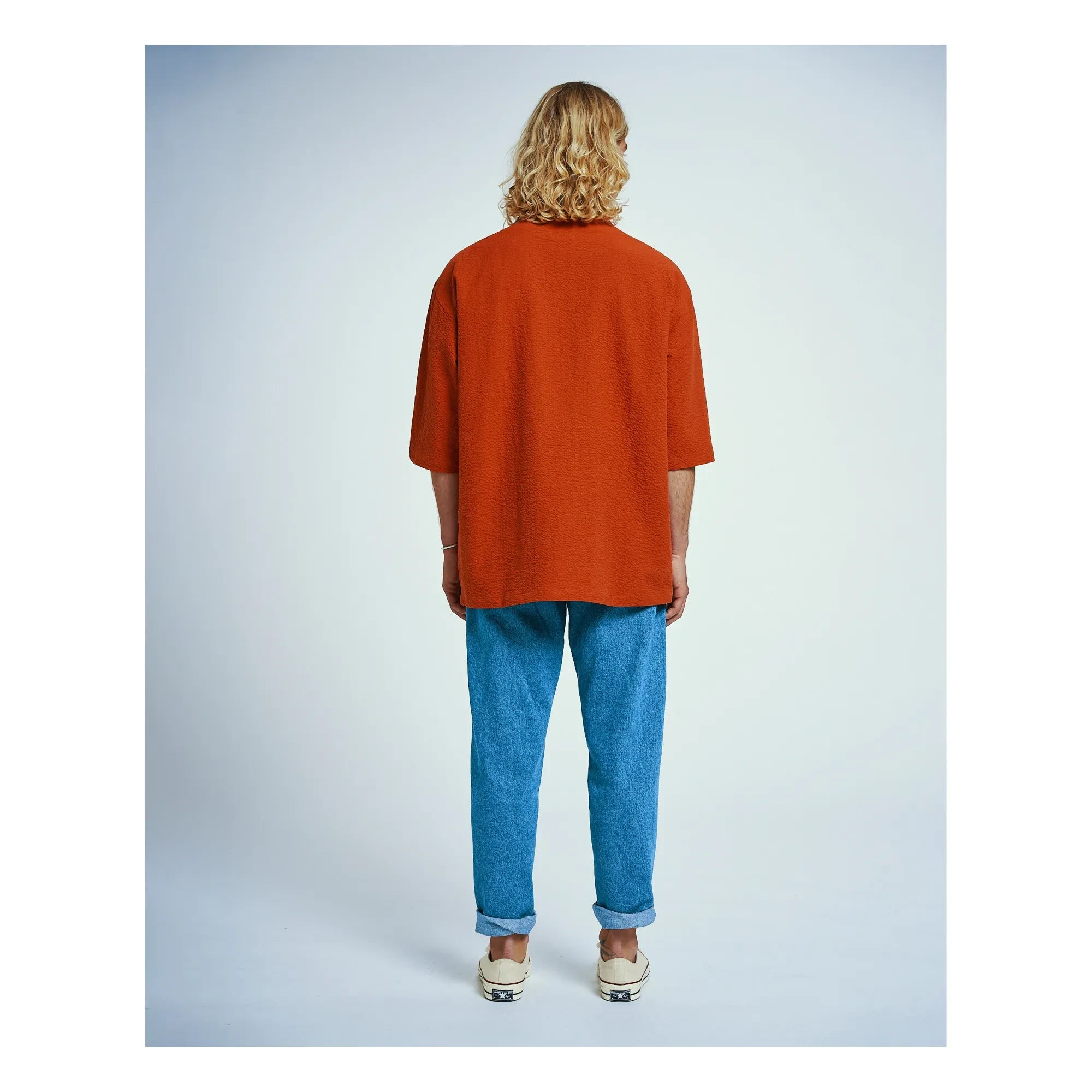 Homecore - Tajima Seer Zip Polo | Rojo ladrillo