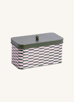 Present Time - Caja de Almacenamiento de Metal Salerno | Verde Bosque