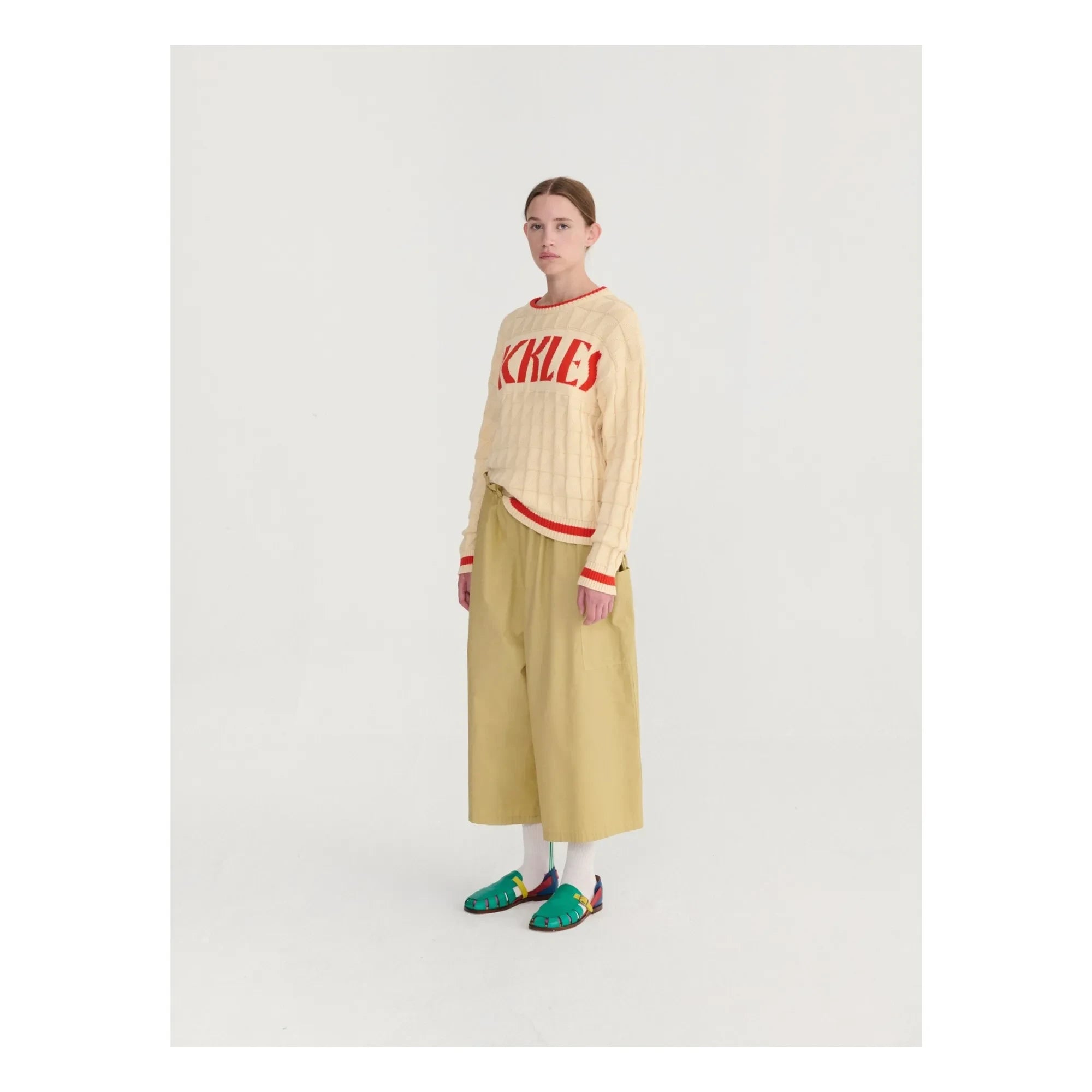 Bobo Choses - Pantalón de algodón orgánico Paper Touch | Beige