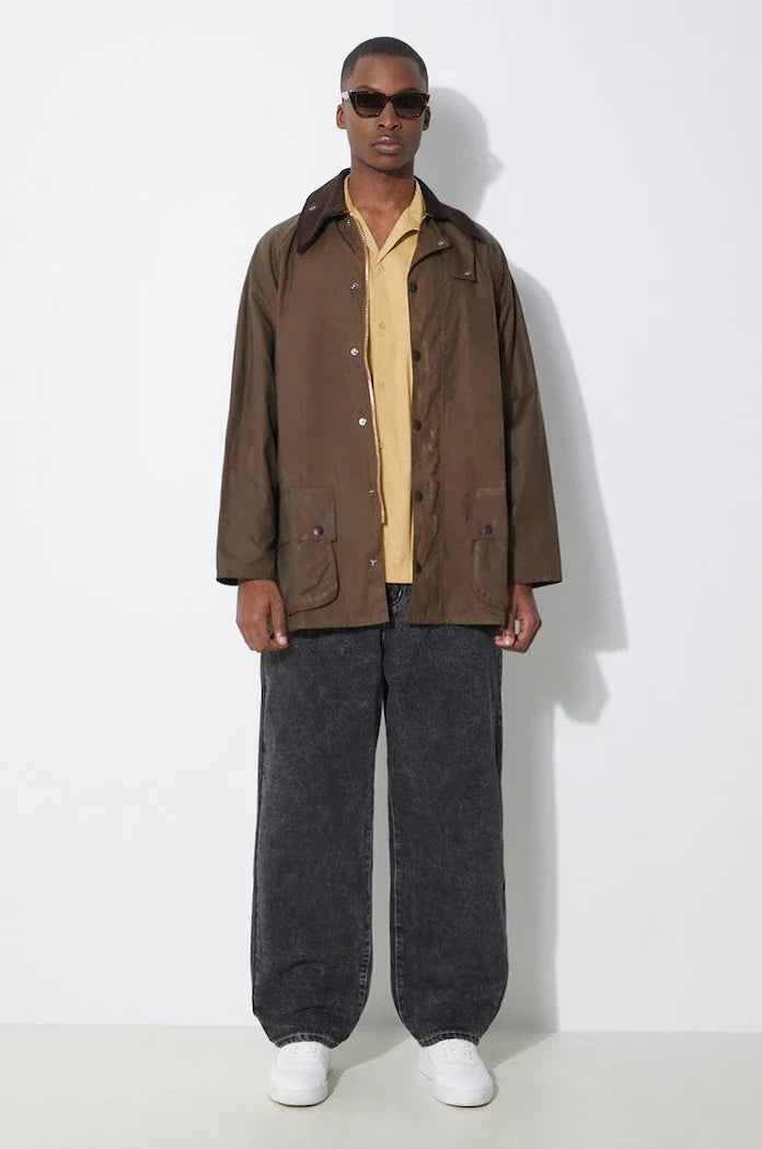 Chaqueta de algodón encerado Barbour Beaufort