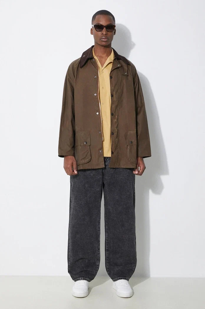 Chaqueta de algodón encerado Barbour Beaufort