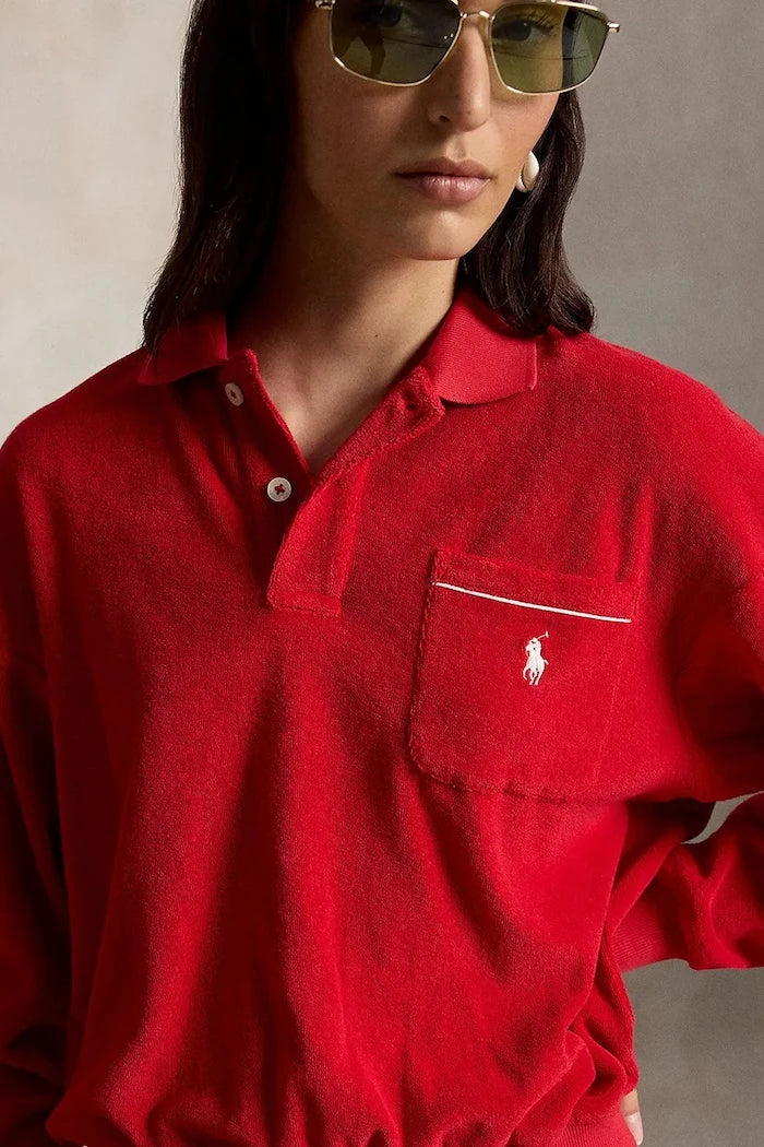 Sudadera de algodón Polo Ralph Lauren para mujer LT WT COTTON TERRY-KNT-POLO