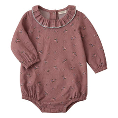 Lililotte - Castille Fleurie Mono de algodón orgánico | Rosa empolvado