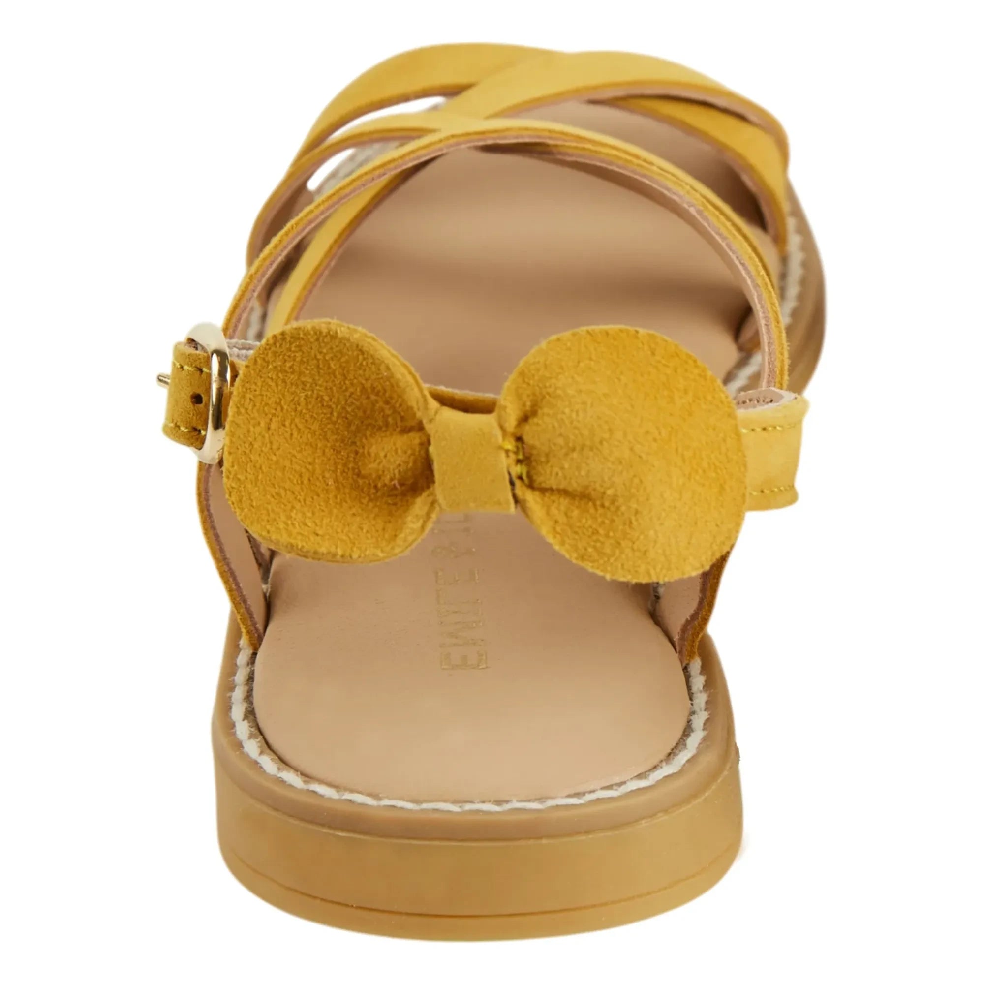 Emile et Ida - Sandalias de piel con tiras cruzadas | Amarillo