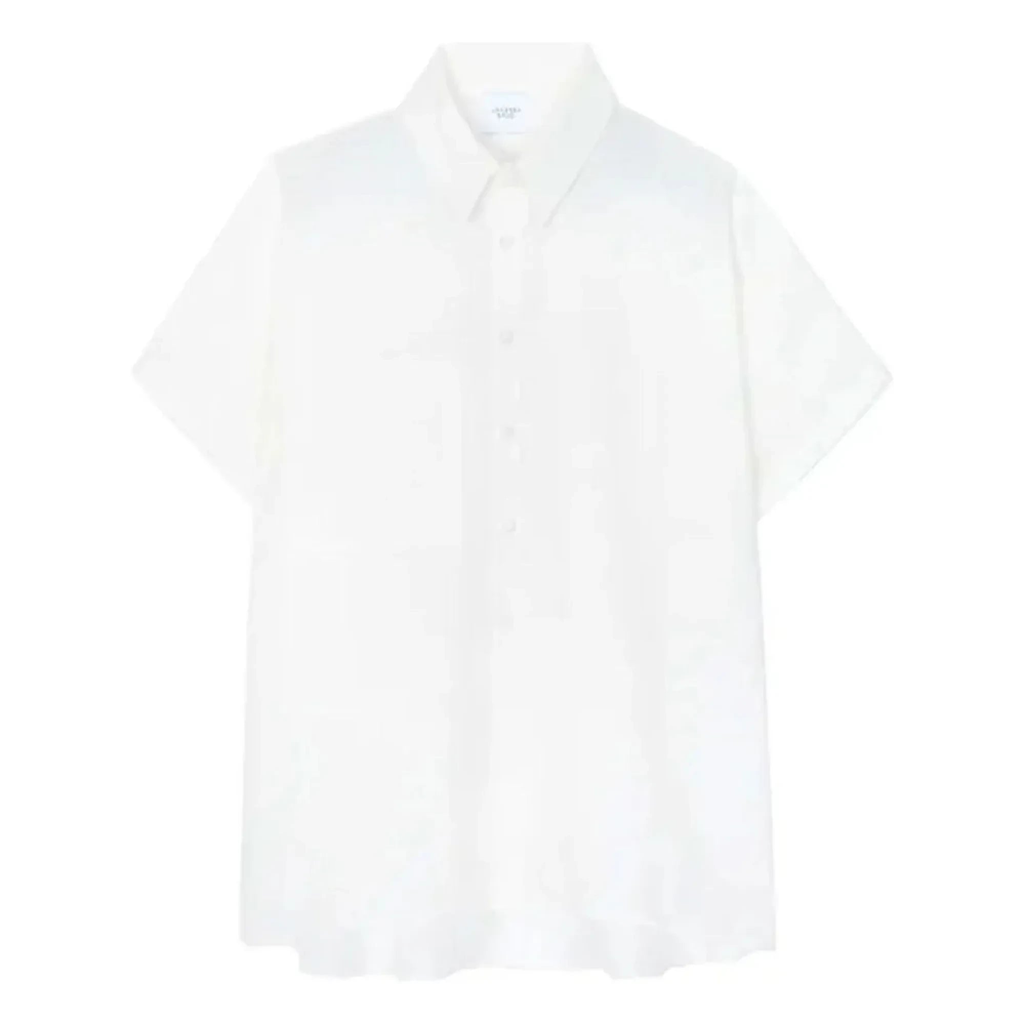 Vanessa Sposi - Camisa de lino de manga corta para el día a día | Marfil