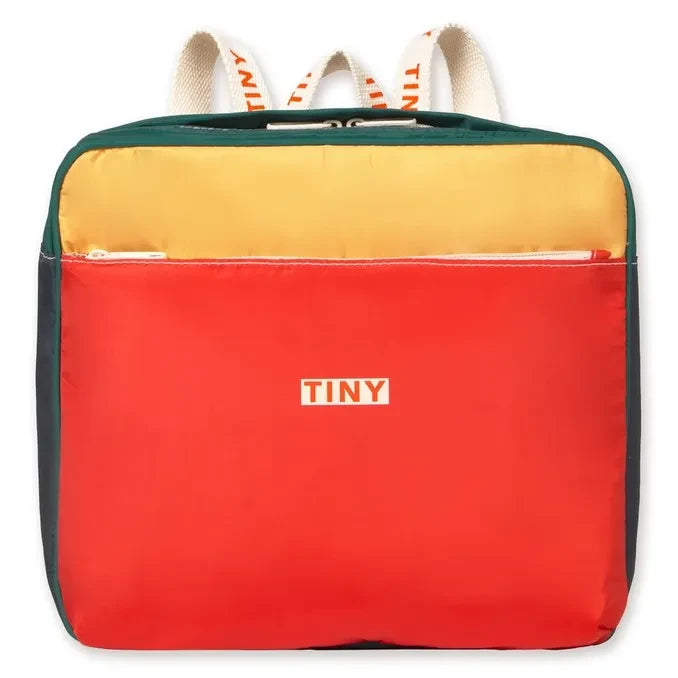 Tinycottons - Mochila con bloques de color | Roja