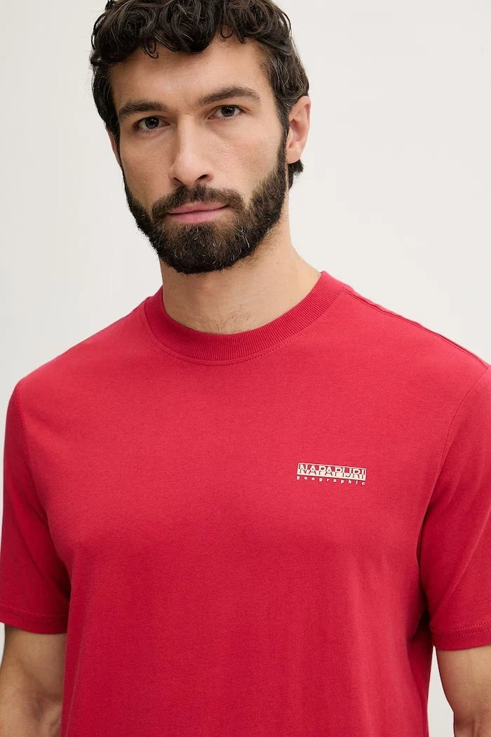 Camiseta de algodón para hombre Napapijri Small Box
