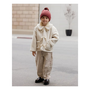 Rylee + Cru - Chaqueta sherpa crudo