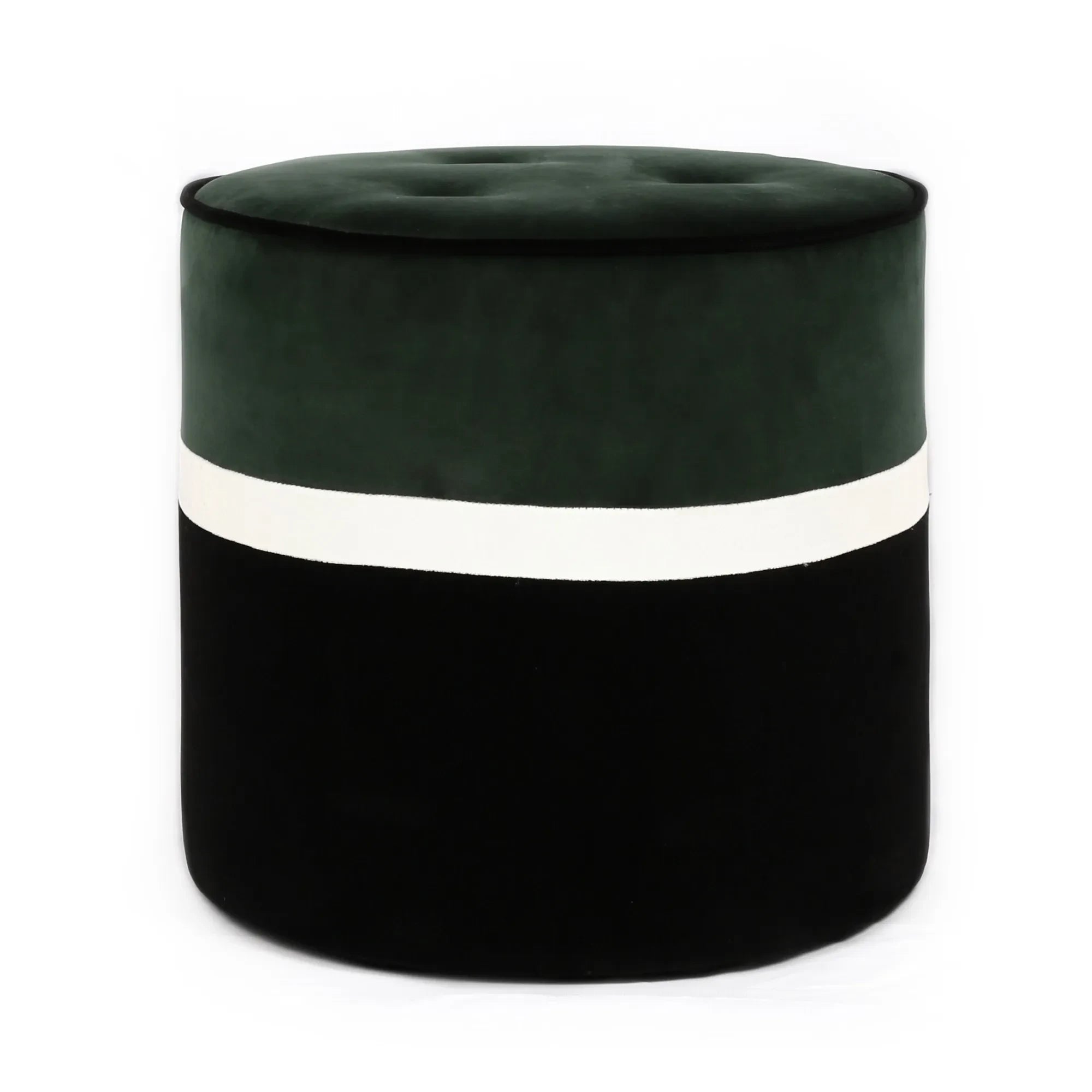 Maison Sarah Lavoine - Otomana de terciopelo Leo | Verde cromo