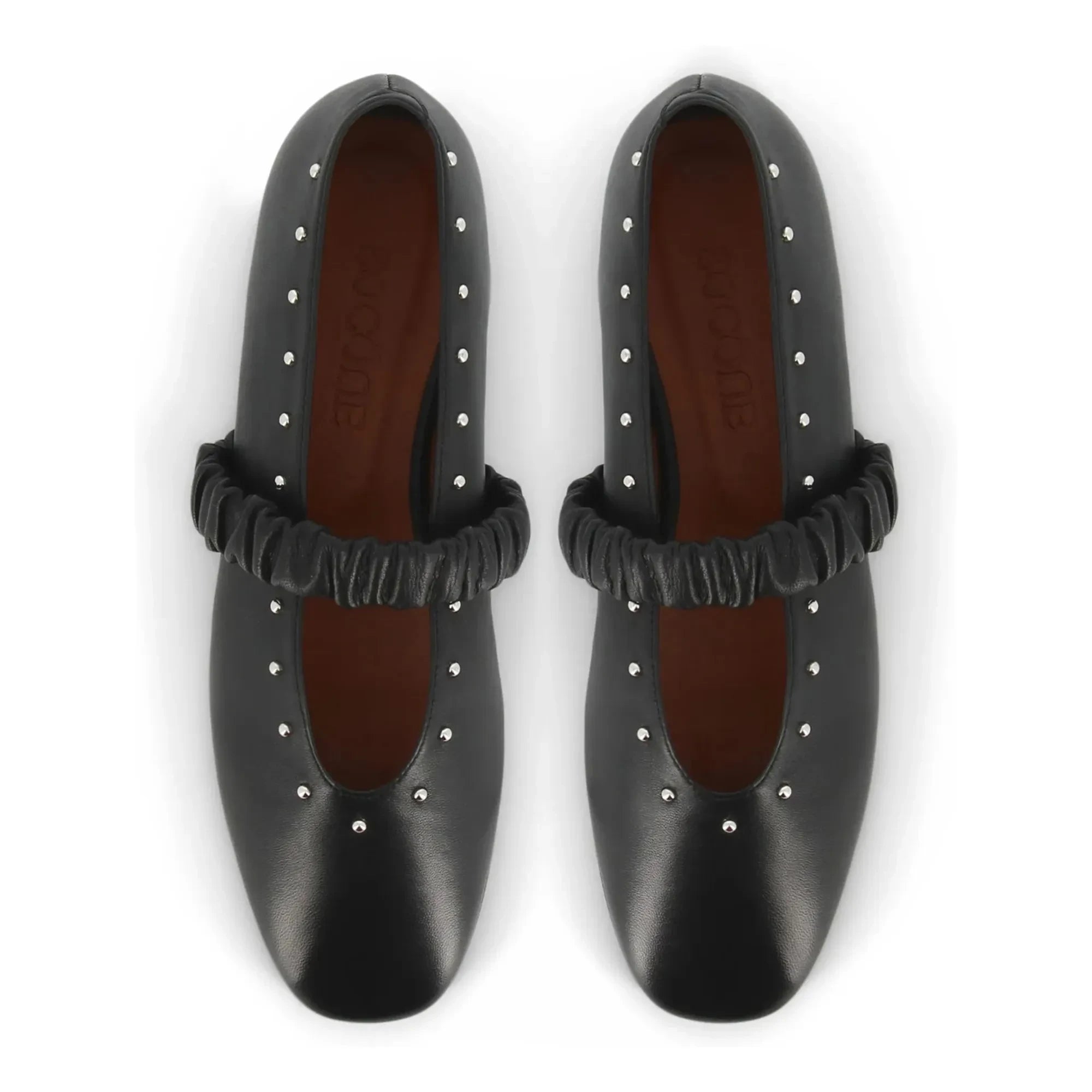 Socque Paris - June Bailarinas de piel | Negro