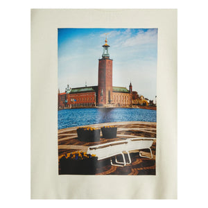 Mini Rodini - Sudadera de algodón orgánico City Hall | Crudo