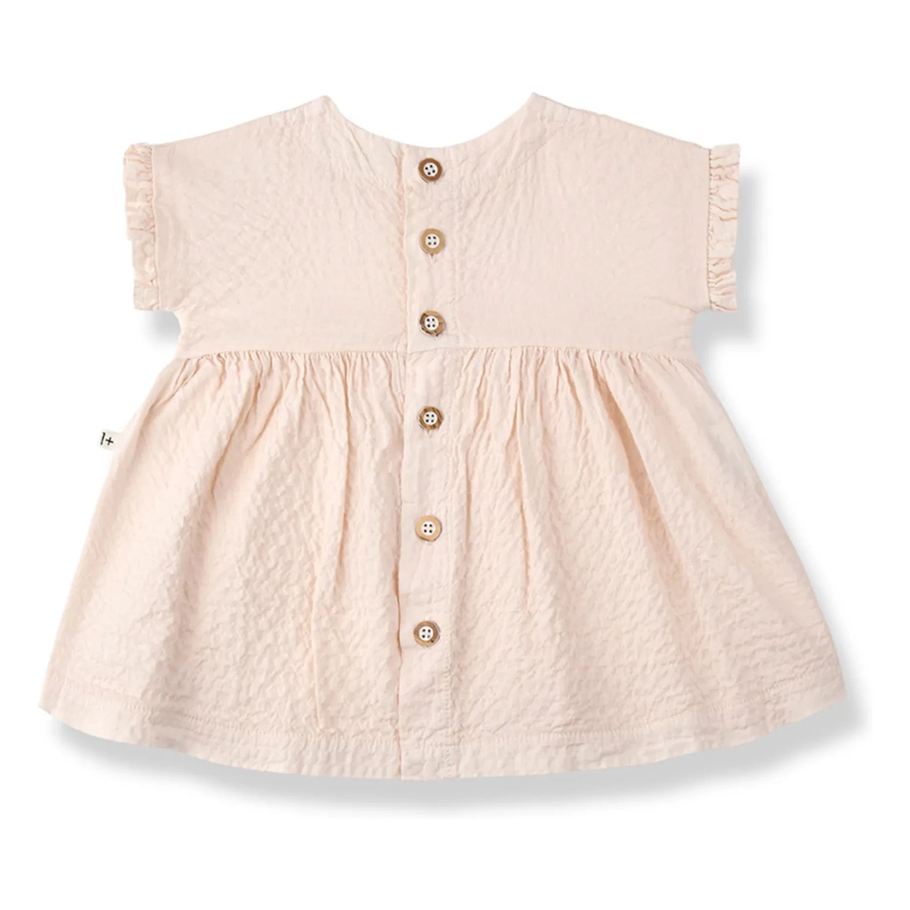1+ in the family - Troya Seersucker dress | Beige pink