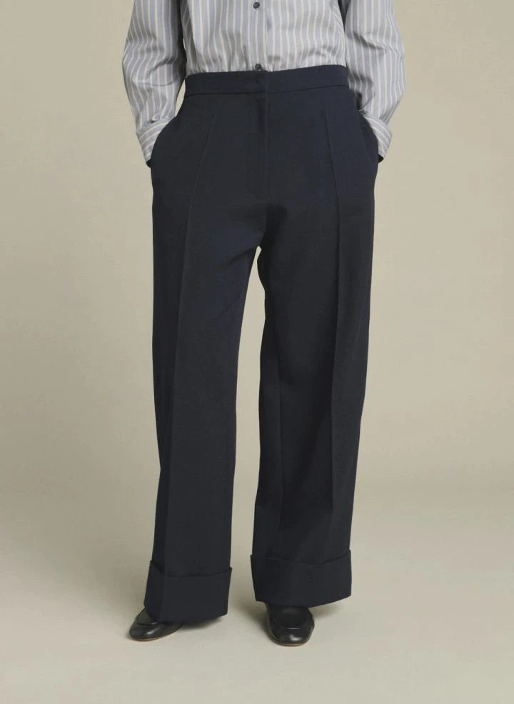 Soeur - Pantalón de algodón Kobe | Azul marino