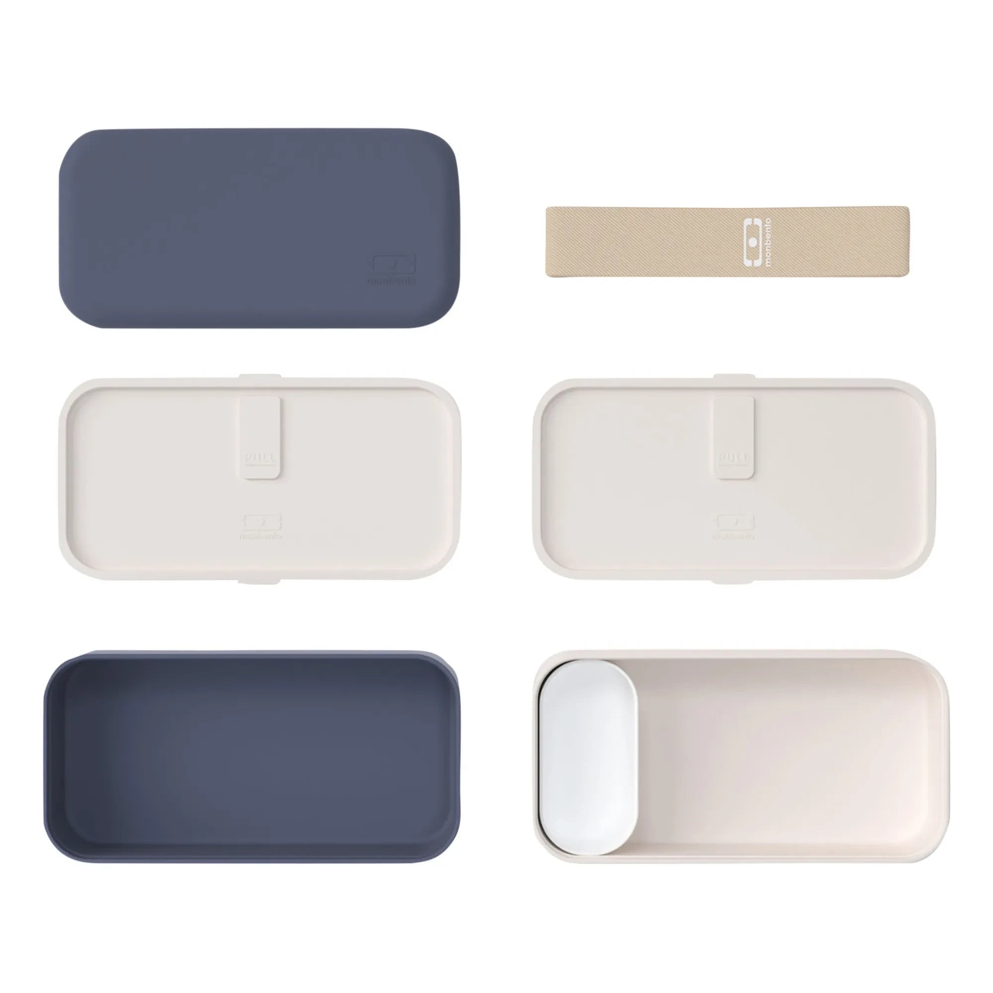 Monbento - MB Original Fiambrera Bento de Doble Compartimento Hermético | Azul