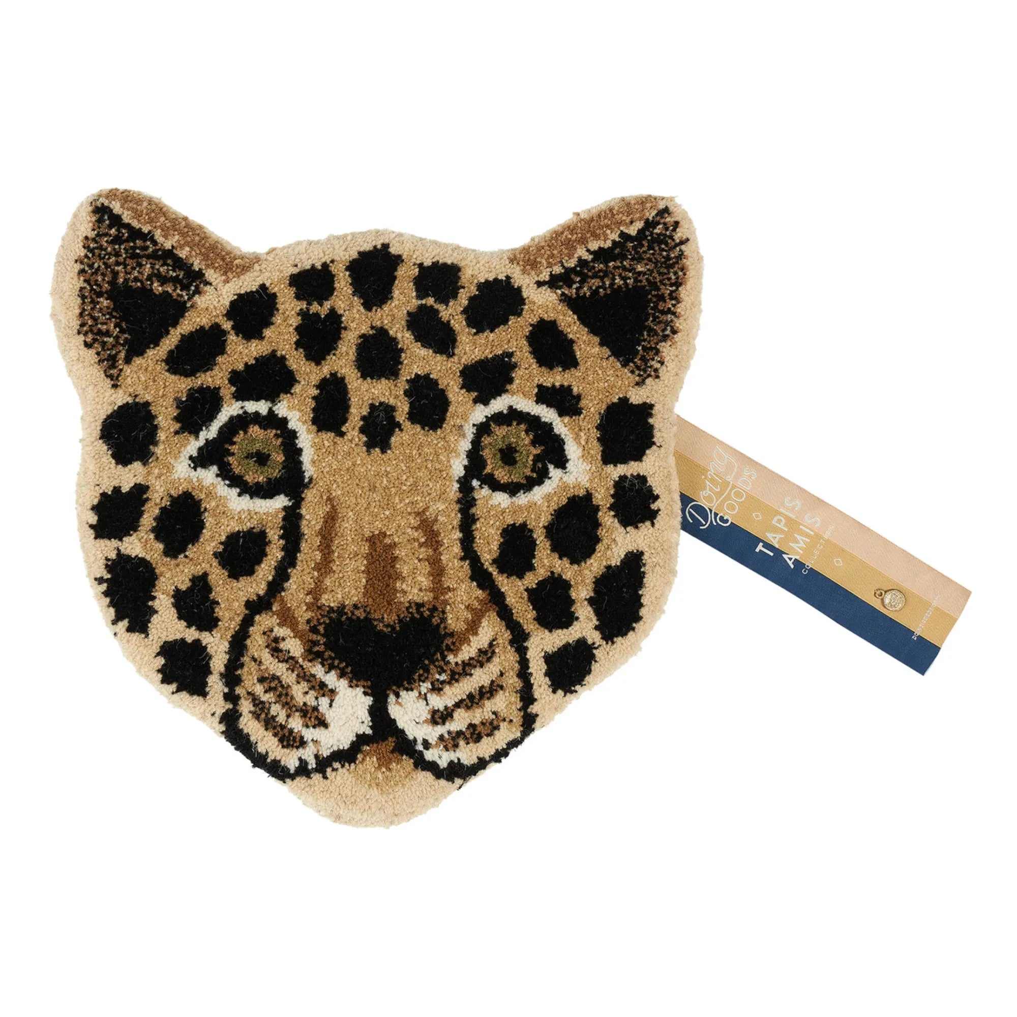 Doing Goods - Decoración de pared cabeza de leopardo | Marrón