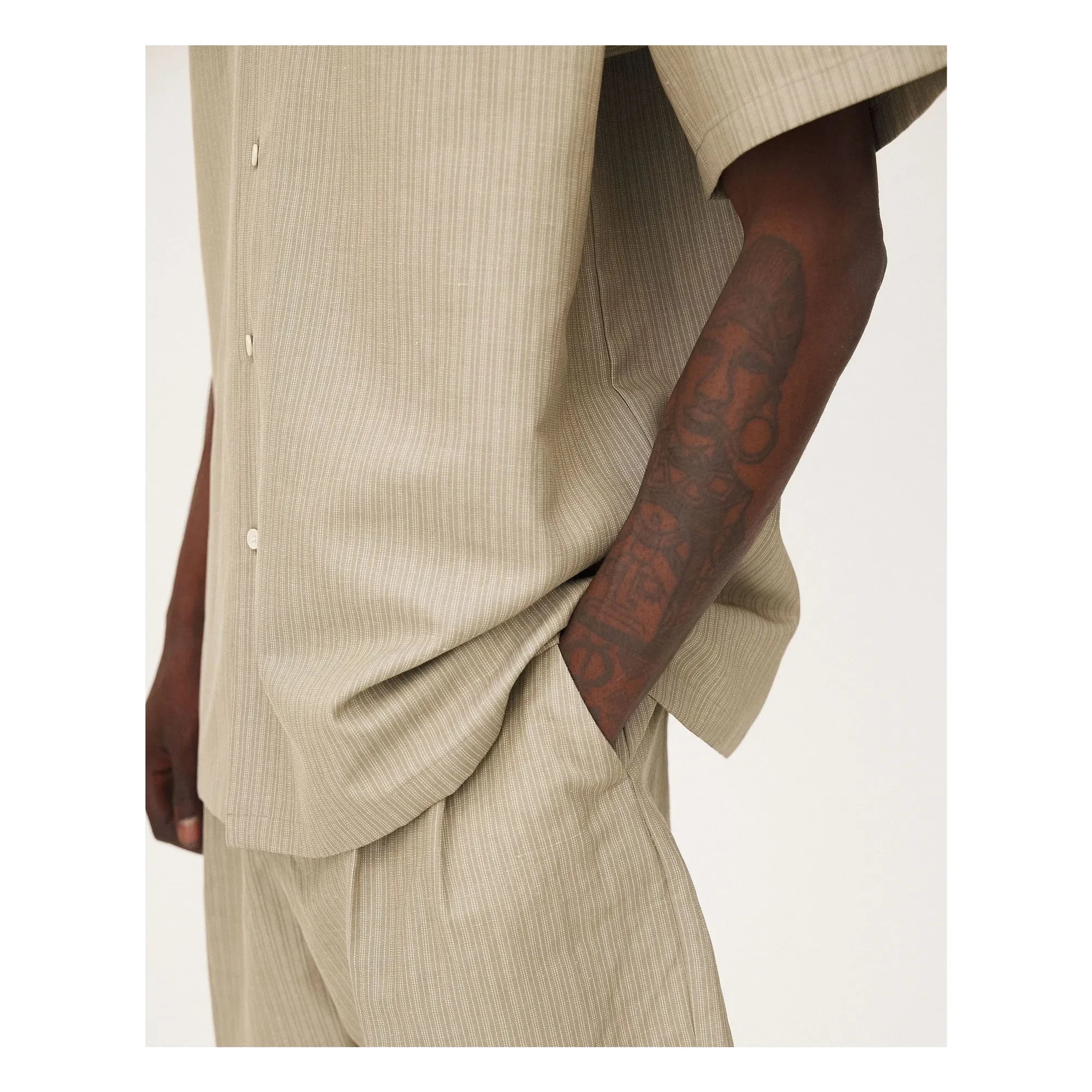 Noyoco - Shorts de algodón Como | Beige