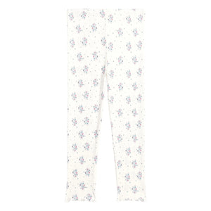 Louise Misha - Leggings de canalé con estampado floral Anandou | Crema