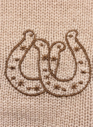 Hundred Pieces - Lacy Get Lucky Merino Wool Sweater | Crema