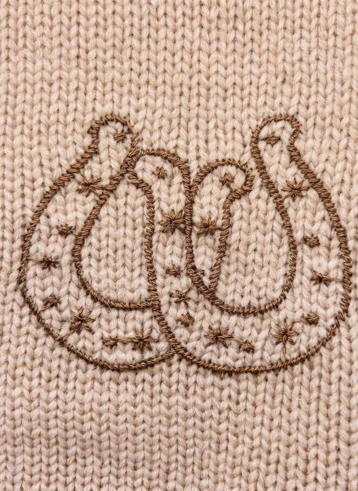 Hundred Pieces - Lacy Get Lucky Merino Wool Sweater | Crema