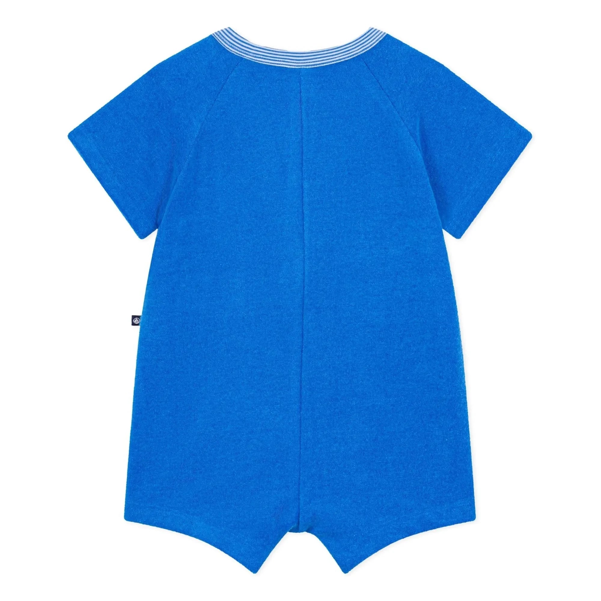 Petit Bateau - Pantalón corto mono de color liso | Azul real