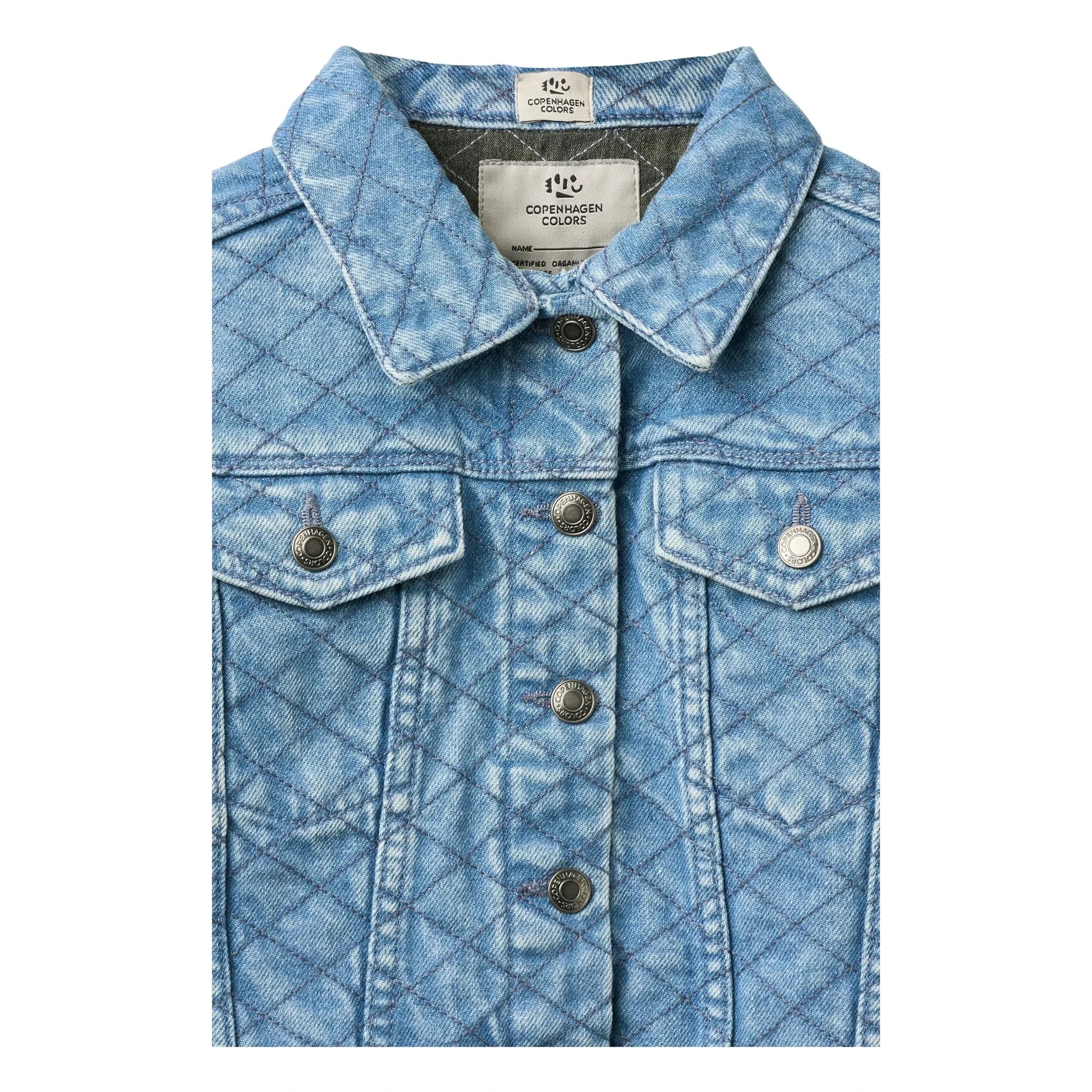Copenhagen Colors - Chaqueta acolchada de algodón orgánico | Azul claro