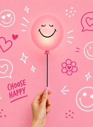 MOB - Bubbly Aplique de pared - MOB x Smiley World | Rosa