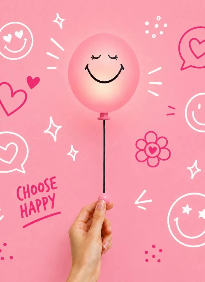 MOB - Bubbly Aplique de pared - MOB x Smiley World | Rosa