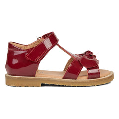 Petit Nord - Sandalias con lazo | Rojo cereza