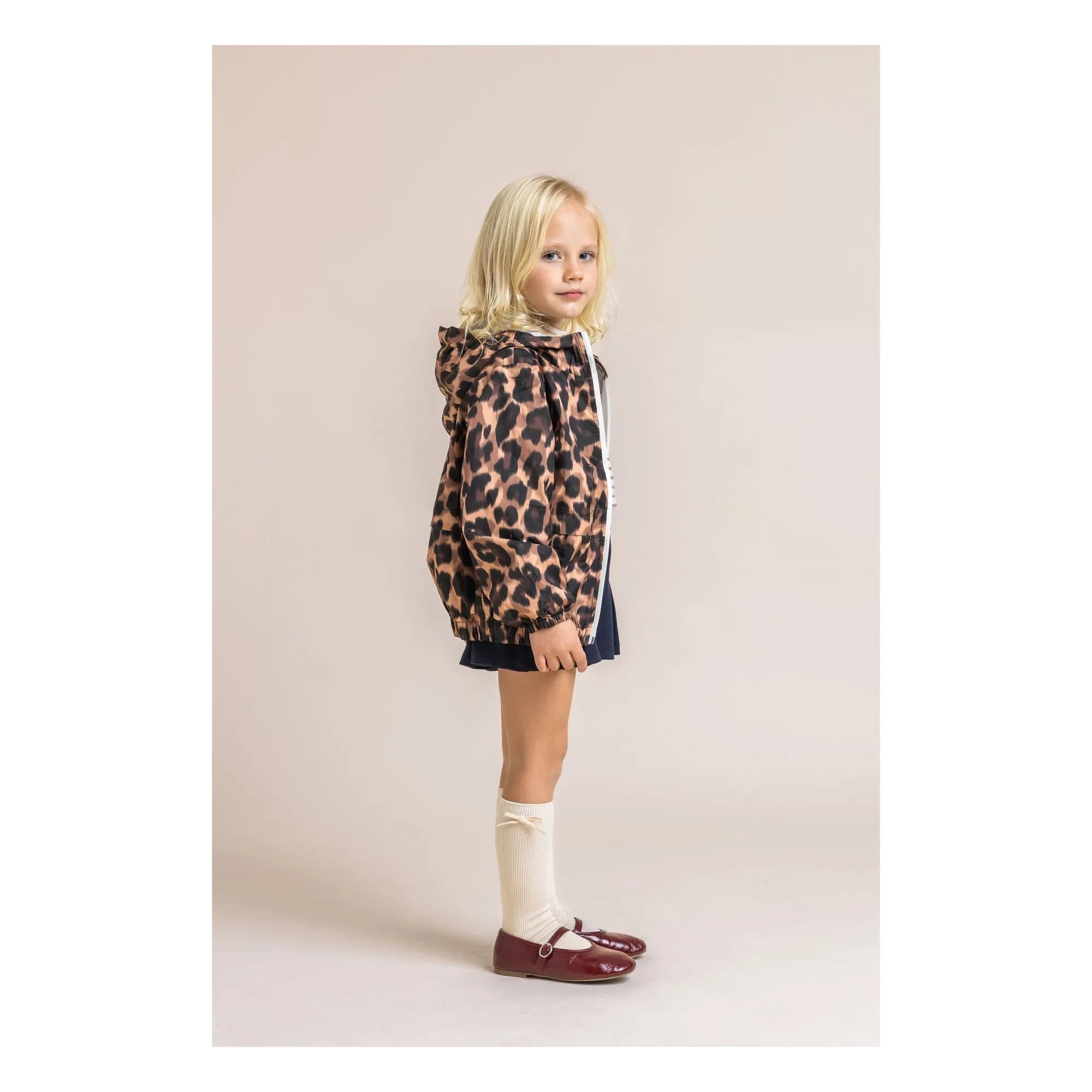 Flotte - Cortavientos impermeable Bastille Leopard de fibras recicladas | Marrón