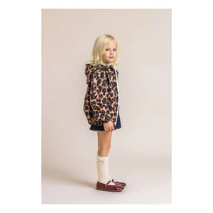 Flotte - Cortavientos impermeable Bastille Leopard de fibras recicladas | Marrón