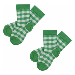 FUB - Set de 2 calcetines con diseño a cuadros | Verde